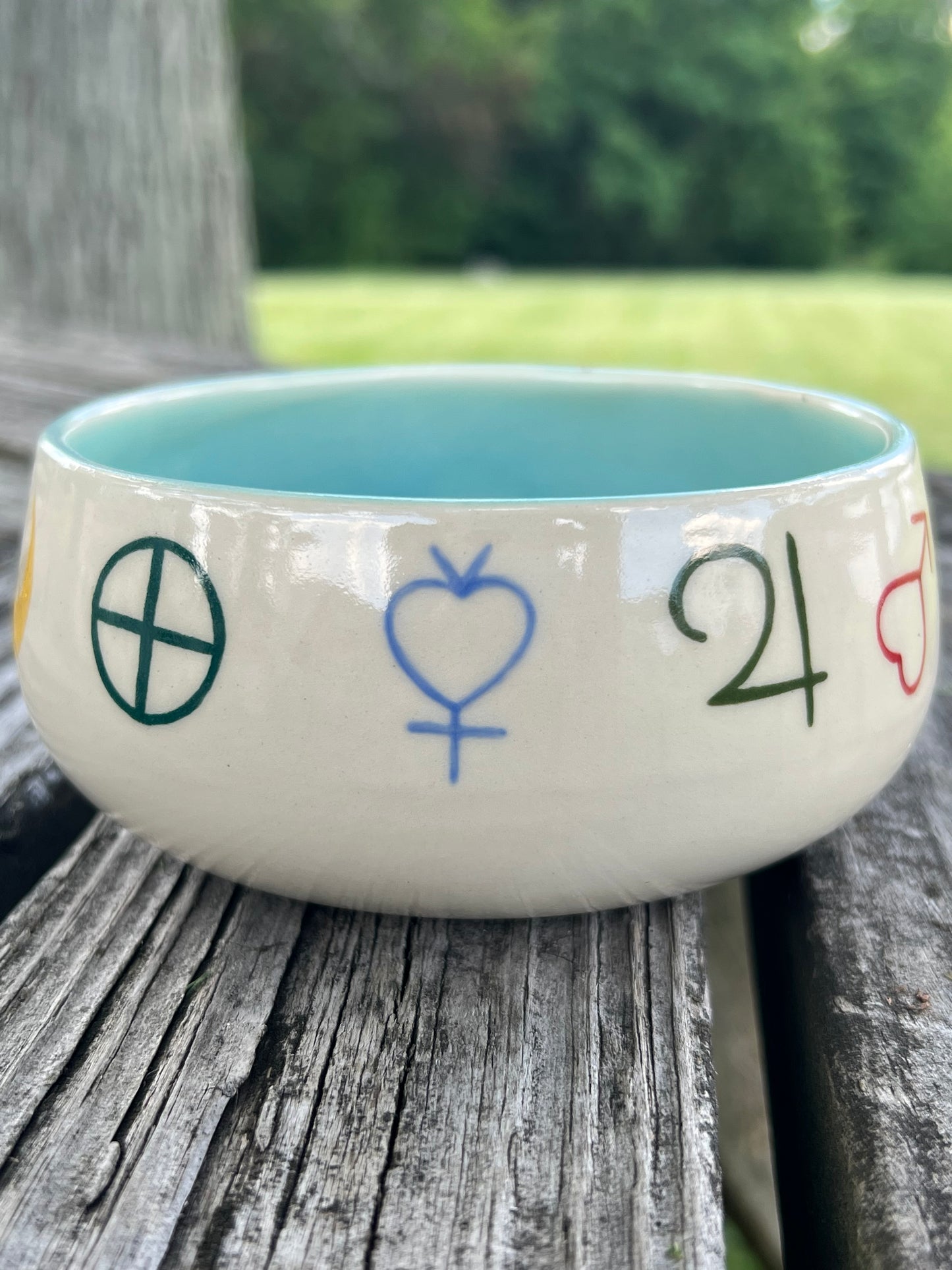 Blue Symbols Bowl