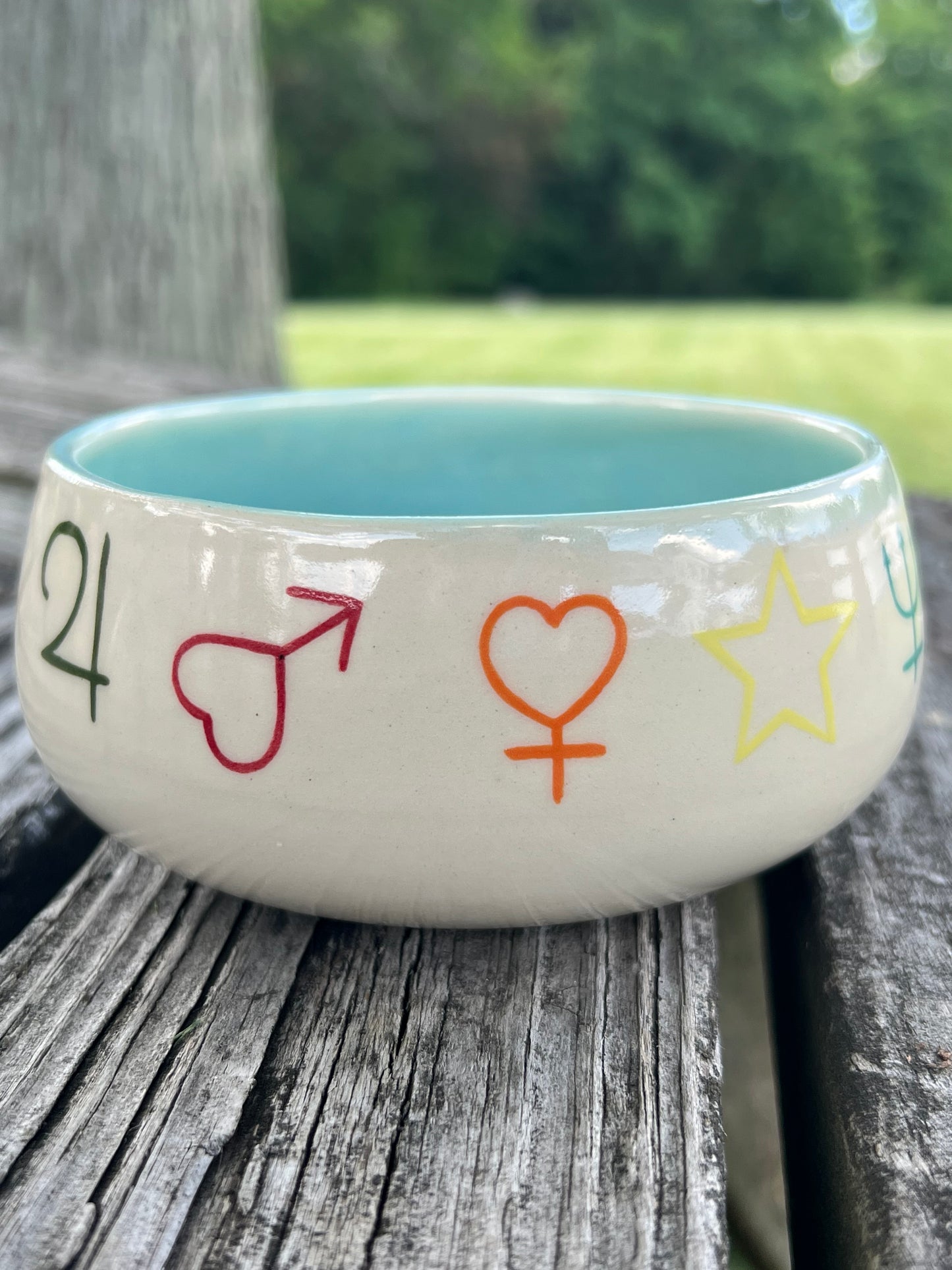 Blue Symbols Bowl