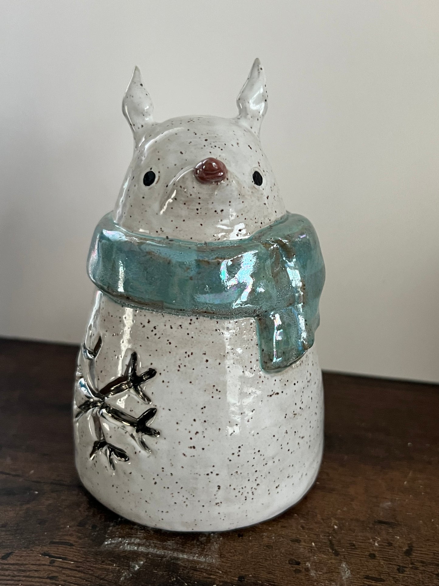 Snowflake Totoro Figurine