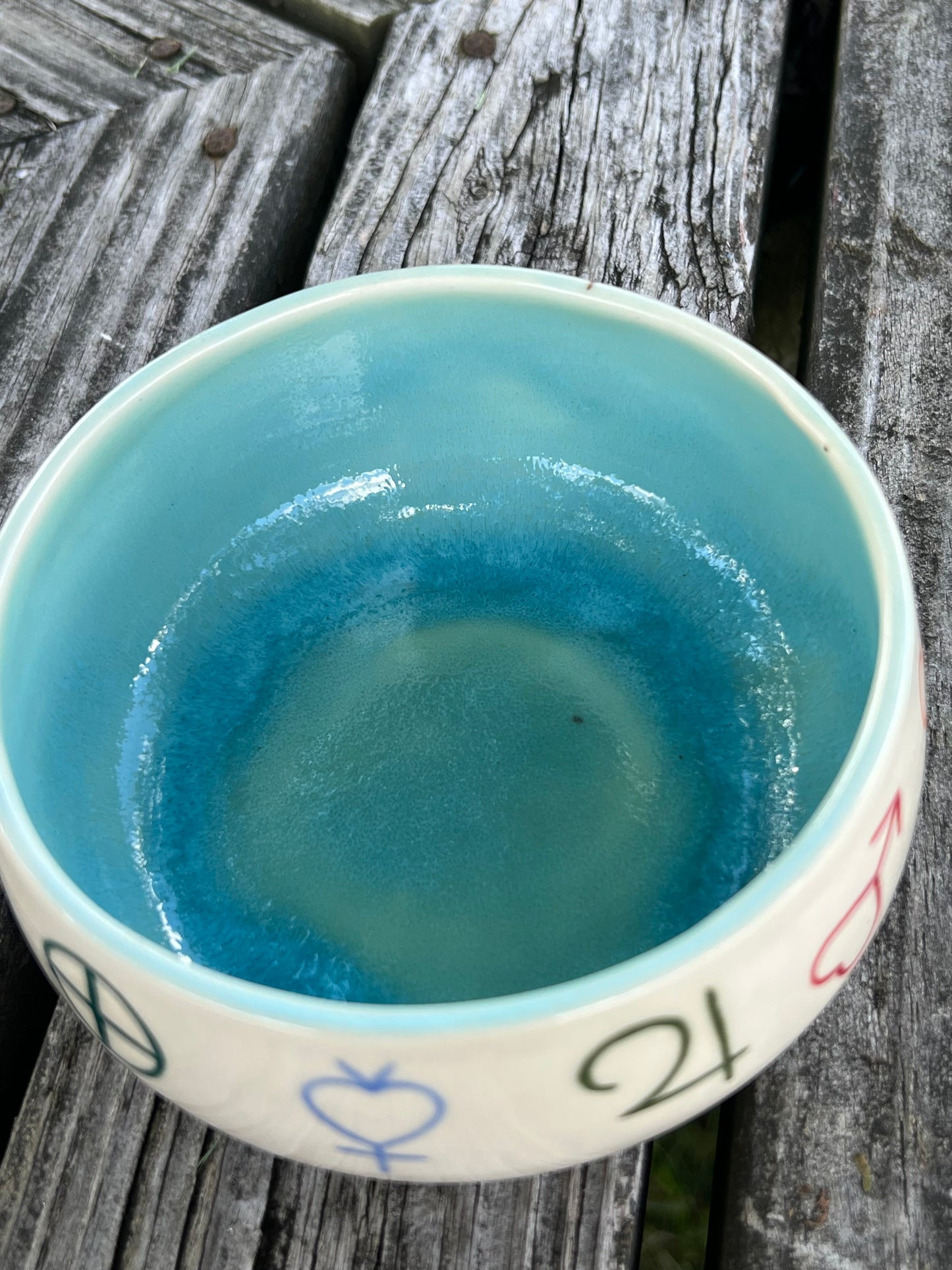 Blue Symbols Bowl
